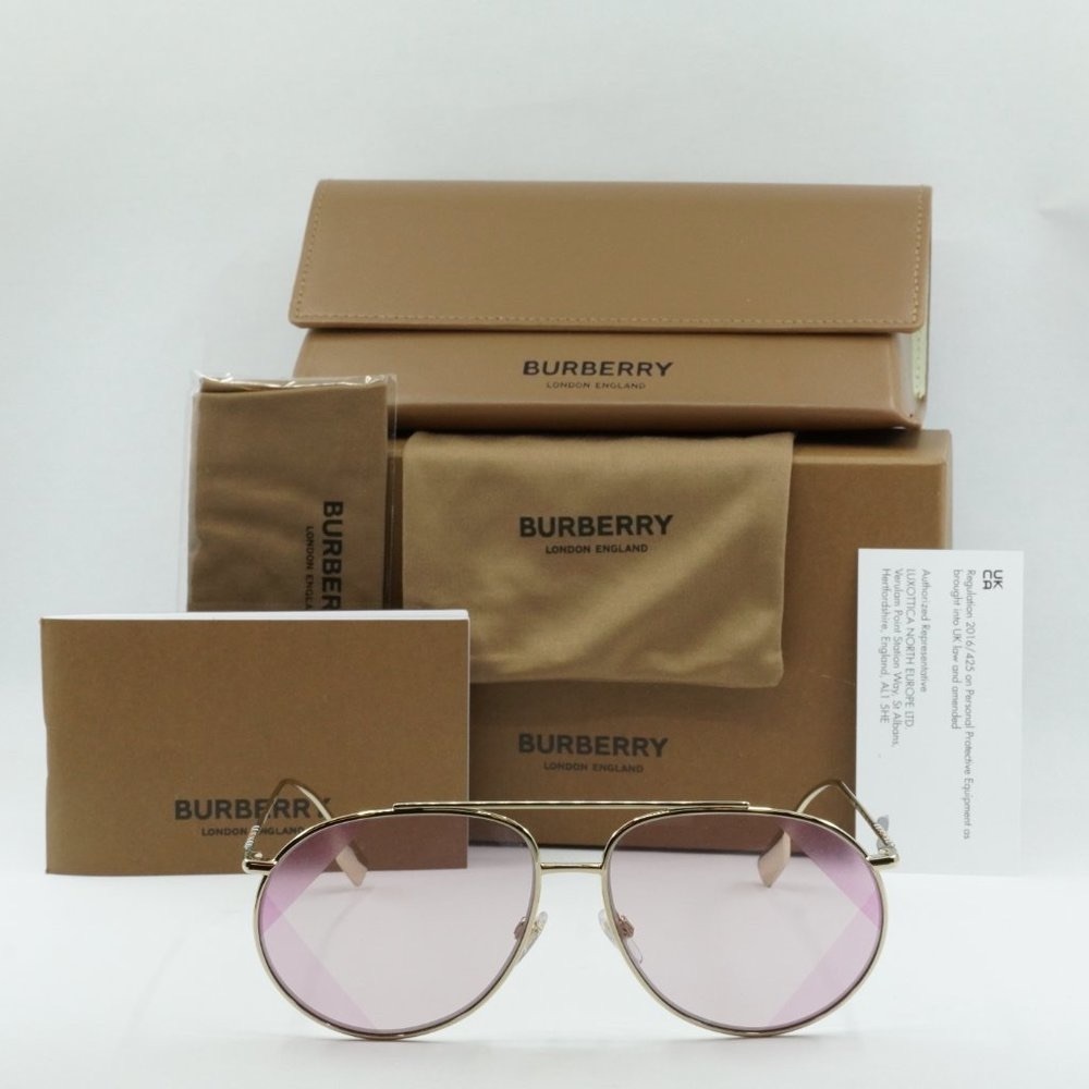 💯 NEW BURBERRY BE3138 110984 SUNGLASSES - Picture 4 of 12